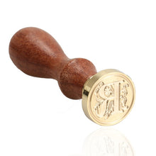 Load image into Gallery viewer, Wax Seal Stamp with Rosewood Handle and Bronze Stamp Head